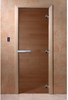 Стеклянная дверь для бани/сауны Doorwood 70x170