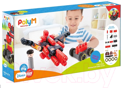 Конструктор PolyM Гоночный автомобиль / 760020_HP (31эл) - фото