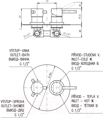 Смеситель Slezak RAV Seina SE986-1KCMAT
