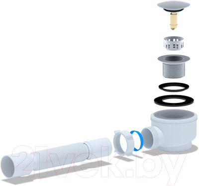 Сифон Ани Пласт Е415CLGS