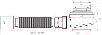 Сифон Ани Пласт Е415CLGS