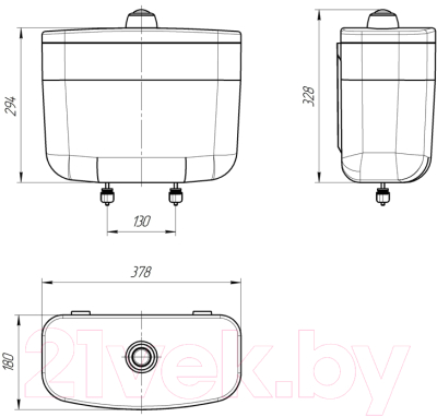 Сливной бачок ИнкоЭр Нижний