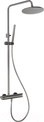 Душевая система со смесителем Deante Cascada Arnika Titanium NAC_D1QK - фото