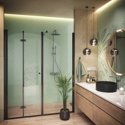 Душевая система со смесителем Deante Cascada Arnika Titanium NAC_D1QK