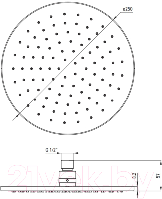 Душевая система со смесителем Deante Cascada Arnika Titanium NAC_D1QK