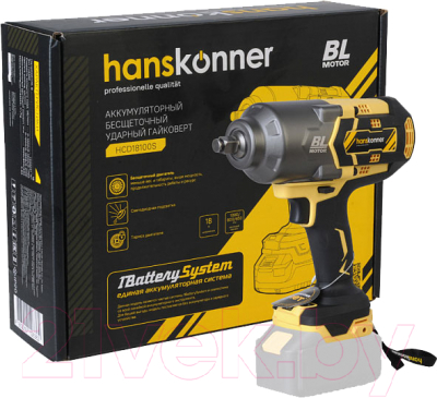 Аккумуляторный гайковерт Hanskonner HCD18100S