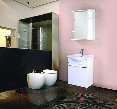 Шкаф с зеркалом для ванной Onika Глория 55.01 L (205504)