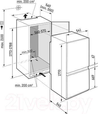 Встраиваемый холодильник Liebherr ICNSe 5103