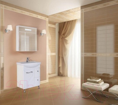 Шкаф с зеркалом для ванной Onika Сигма 60.01