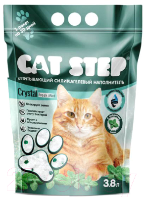 Наполнитель для туалета Cat Step Crystal Fresh Mint / 20363011 - фото