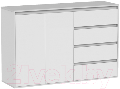 Тумба Интермебель Рио-3 Р-003 (белый) - фото