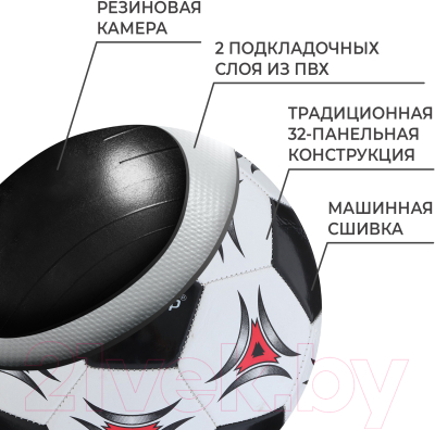 Футбольный мяч Onlytop 1025756