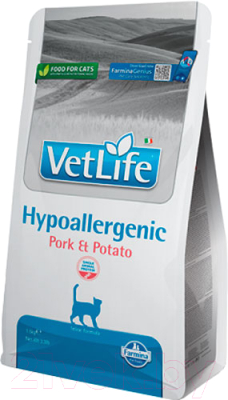 Сухой корм для кошек Farmina Vet Life Hypoallergenic Pork & Potato - фото