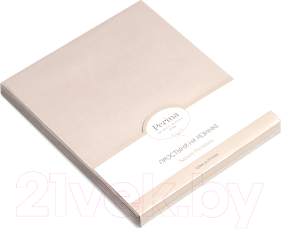 Простыня для малышей Perina На резинке Песочный / ПР-120.12 - фото