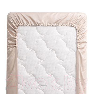 Простыня для малышей Perina На резинке Песочный / ПР-120.12