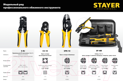 Инструмент обжимной Stayer 44447