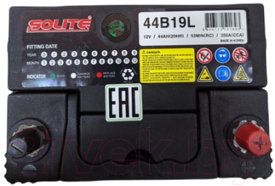 Автомобильный аккумулятор Solite 44B19L