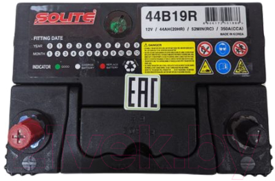 Автомобильный аккумулятор Solite 44B19R
