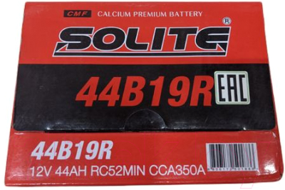 Автомобильный аккумулятор Solite 44B19R