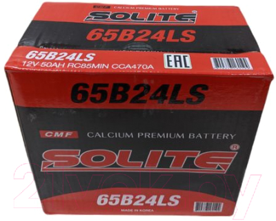 Автомобильный аккумулятор Solite 65B24LS