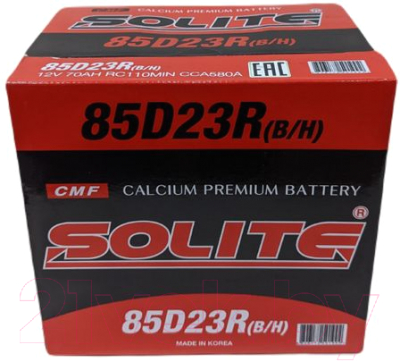 Автомобильный аккумулятор Solite 85D23R B/H