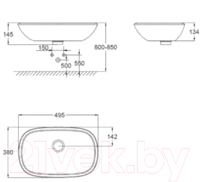 Умывальник GROHE 39216000