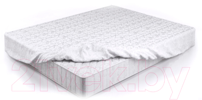 Наматрасник защитный Luxsonia Double Jersey 140x200x20 (белый)