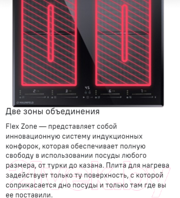 Индукционная варочная панель Maunfeld CVI594SF2BK Lux