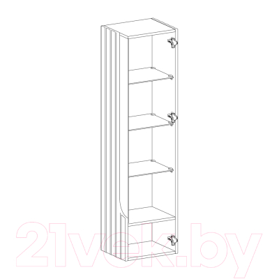 Шкаф навесной Мебель-Неман Лоренсо МН-043-03