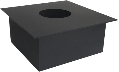 Потолочно-проходной узел дымохода КПД ф230 450x450 Под сэндвич - фото