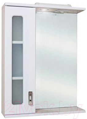 Шкаф с зеркалом для ванной Onika Кристалл 58.01 L (205817) - фото