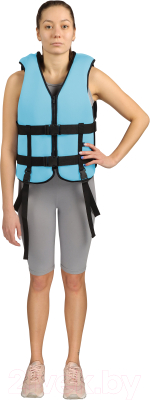 Страховочный жилет Спортивные мастерские Нептун / SM-414 (р-р 44-50, голубой)