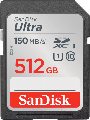 Карта памяти SanDisk Ultra SDXC 512GB (SDSDUNC-512G-GN6IN) - фото