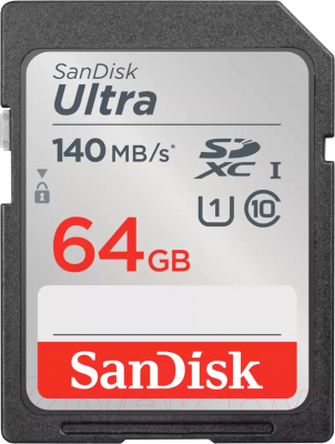 Карта памяти SanDisk Ultra SDXC 64GB (SDSDUNB-064G-GN6IN) - фото