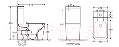 Сливной бачок Koller Pool Orion OR-0650-RC-T