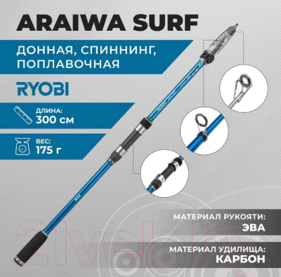 Удилище Ryobi Araiwa Surf 25 / 3606