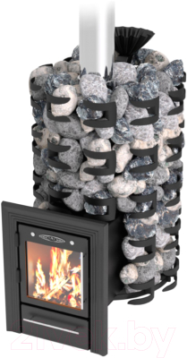 Печь-каменка ТМФ Семирамида Inox Люмина 40300 (антрацит) - фото