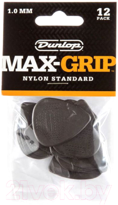 Набор медиаторов Dunlop Manufacturing 449P1.0 Max-Grip Nylon Standard - фото