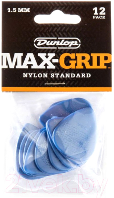 Набор медиаторов Dunlop Manufacturing 449P1.5 Max-Grip Nylon Standard - фото