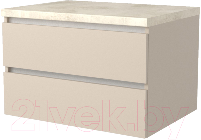 Тумба под умывальник Дабер 002 / Т2.8.0.17Б (бежевый/белый) - фото