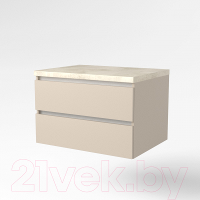 Тумба под умывальник Дабер 002 / Т2.8.0.17Б (бежевый/белый)