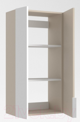 Шкаф для ванной Дабер 022 / Ш22.0.0.17Б (бежевый/белый)