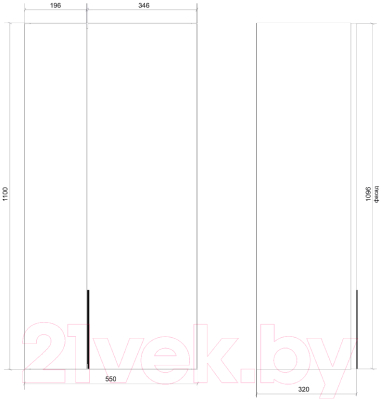 Шкаф для ванной Дабер 022 / Ш22.0.0.17Б (бежевый/белый)