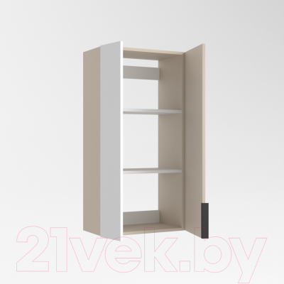 Шкаф для ванной Дабер 022 / Ш22.0.0.17Ч (бежевый/черный)