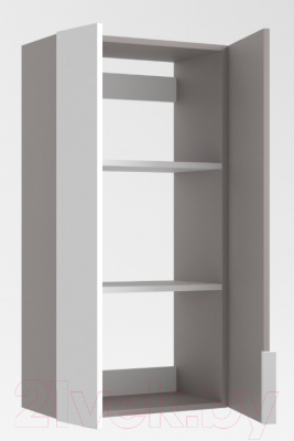 Шкаф для ванной Дабер 022 / Ш22.0.0.4Б (серый/белый)