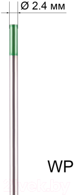 Электрод FoxWeld WP 2.4мм/175мм / 1761