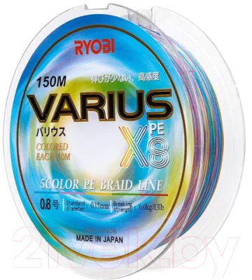 Леска плетеная Ryobi Varius PE8X-150MI 0.148мм (Multi Colour)