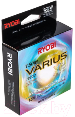 Леска плетеная Ryobi Varius PE8X-150MI 0.205мм (Multi Colour)