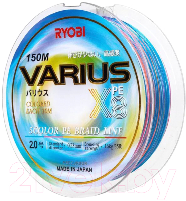 Леска плетеная Ryobi Varius PE8X-150MI 0.235мм (Multi Colour) - фото