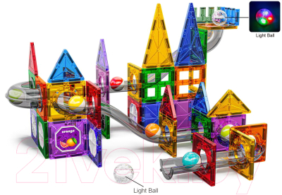 Конструктор магнитный Pituso С шариками / HW22106632 (101эл)